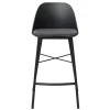 Schwarzer Barstuhl mit Schalensitz Kunststoff - Formentera