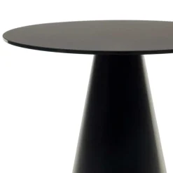 Schwarzer Beistelltisch in Zylinderform - Masina