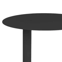 Schwarzer Beistelltisch mit 40 cm Durchmesser - Ridona