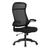 Schwarzer Chefsessel mit Mesh Rücken - Vorianca