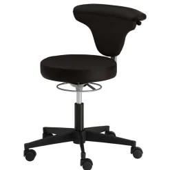 Schwarzer Drehstuhl Hocker höhenverstellbar - Careful