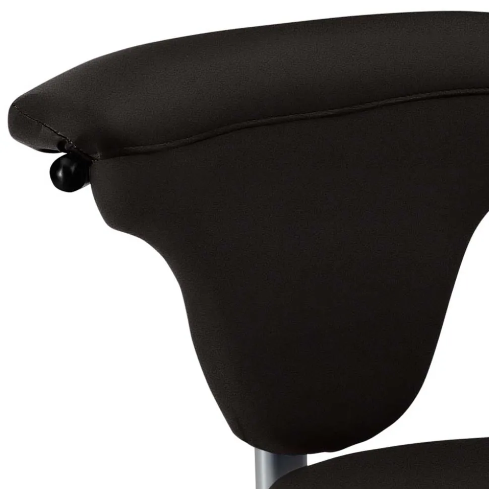 Schwarzer Drehstuhl Hocker höhenverstellbar - Careful