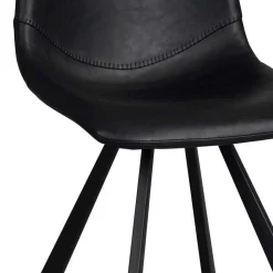 Schwarzer Eiche Esstisch & Stühle - Namac (fünfteilig)