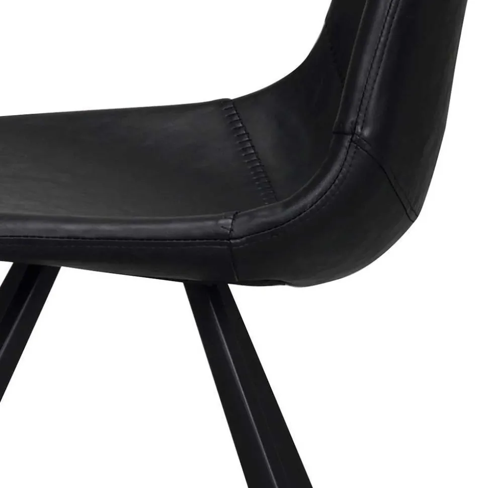 Schwarzer Eiche Esstisch & Stühle - Namac (fünfteilig)