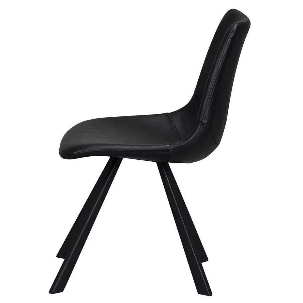 Schwarzer Eiche Esstisch & Stühle - Namac (fünfteilig)