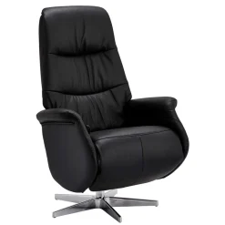 Schwarzer Entspannungssessel mit Armlehnen - Registran