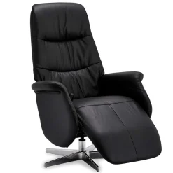 Schwarzer Entspannungssessel mit Armlehnen - Registran