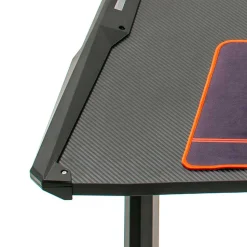 Schwarzer Gamer PC Tisch mit LED Beleuchtung - Frogs