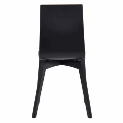 Schwarzer Holzstuhl mit Eiche - Join (2er Set)