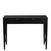 Schwarzer Konsolentisch mit Schublade - Geskan