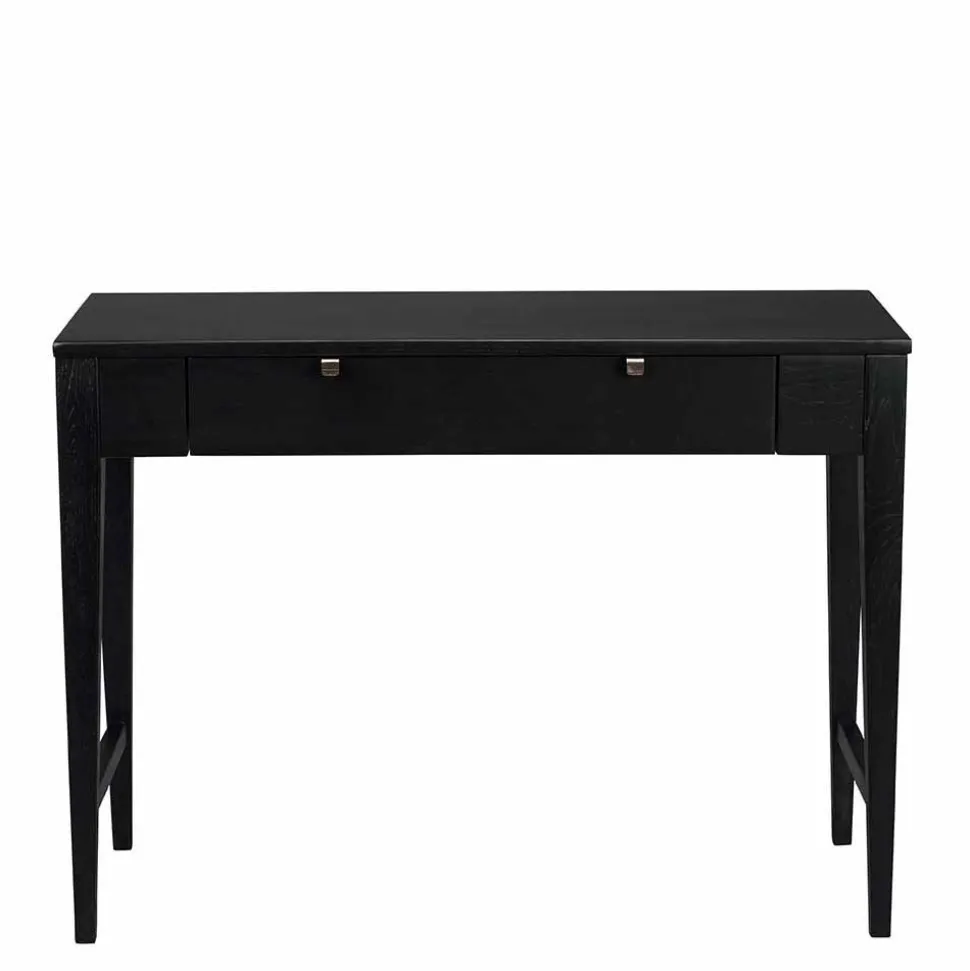 Schwarzer Konsolentisch mit Schublade - Geskan