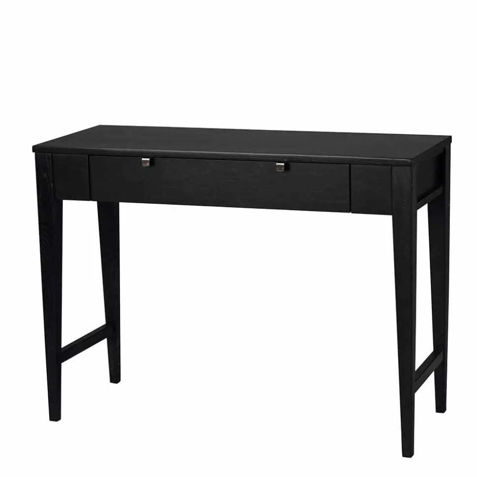 Schwarzer Konsolentisch mit Schublade - Geskan