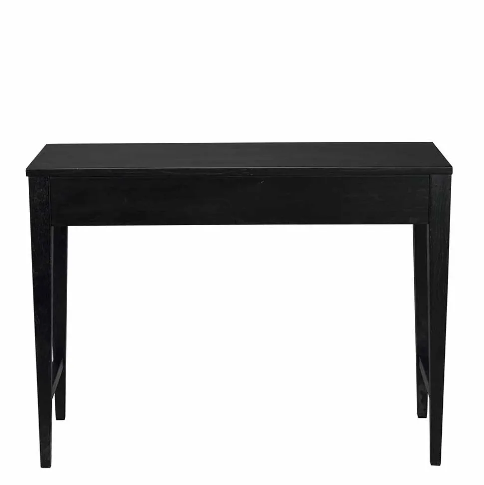 Schwarzer Konsolentisch mit Schublade - Geskan