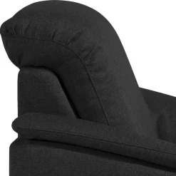 Schwarzer Polstersessel 100 cm breit - Voscona