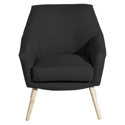 Schwarzer Polstersessel aus Webstoff - Chiosma