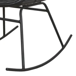 Schwarzer Schaukelstuhl modern - Italiano