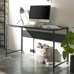 Schwarzer Schreibtisch 120x60 cm - Irona