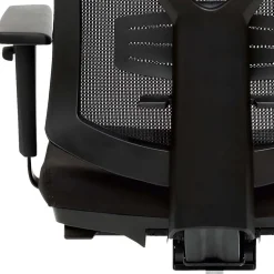 Schwarzer Schreibtischsessel mit Lordosenstütze - Drike