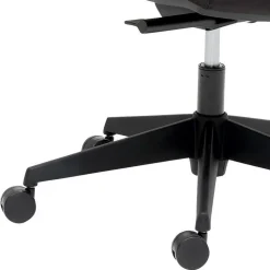 Schwarzer Schreibtischsessel mit Lordosenstütze - Drike