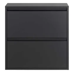 Schwarzer Schuhschrank aus Stahl - Silo