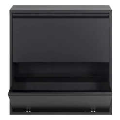 Schwarzer Schuhschrank aus Stahl - Silo