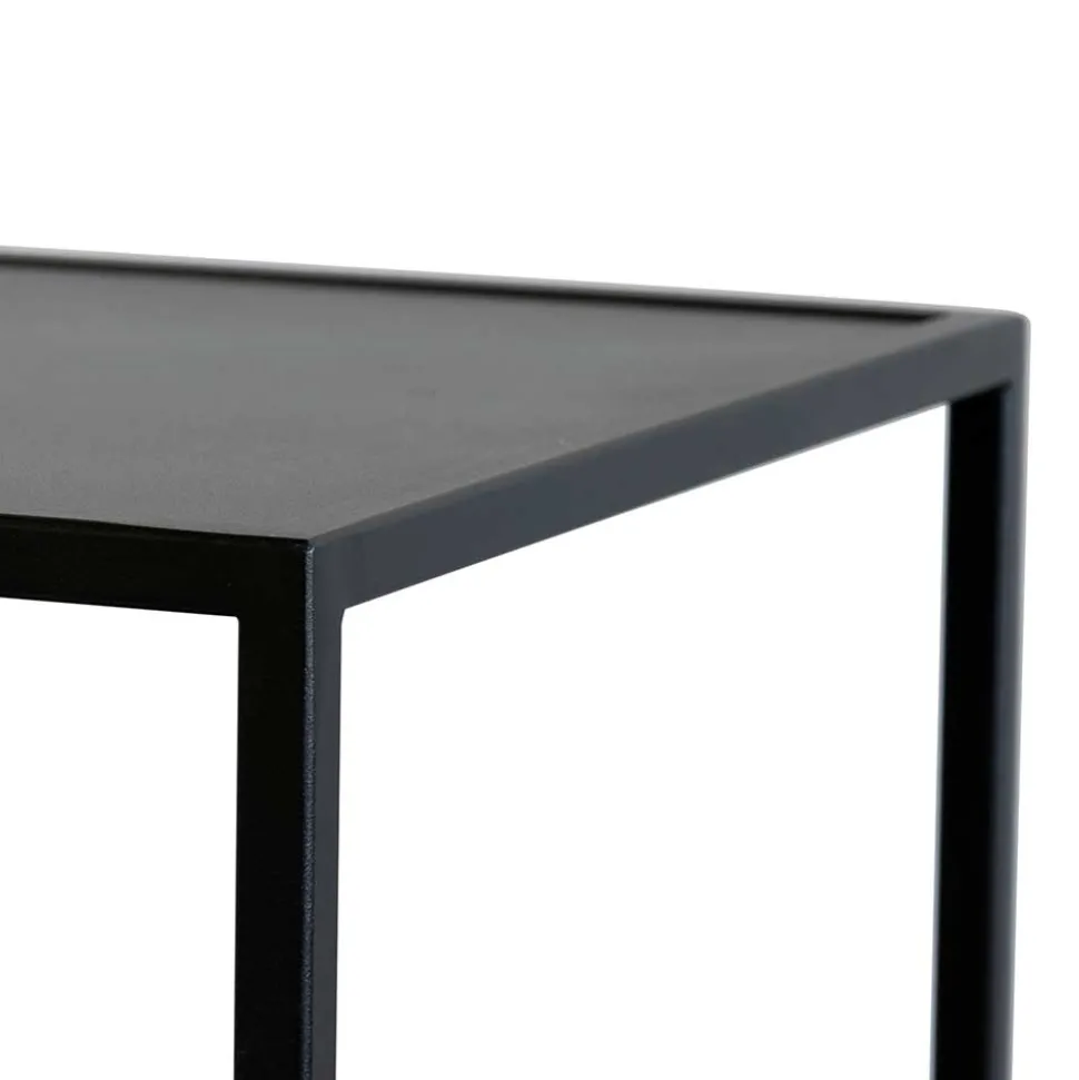 Schwarzer Tisch auf Rollen - Yarisis