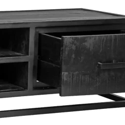 Schwarzer TV Unterschrank im Industry Stil - Esturado