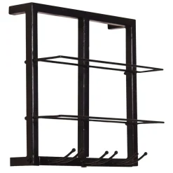 Schwarzes Wandregal für Weinflaschen - Charlots