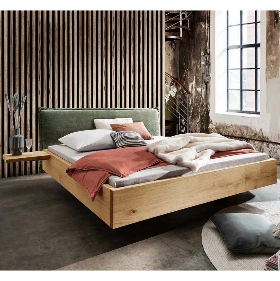 Schwebendes Bettgestell 140x200 cm - Elcuedon (dreiteilig)