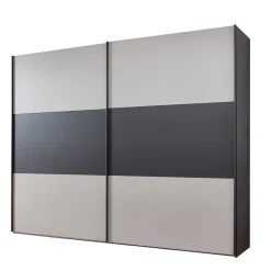 Schwebetüren Kleiderschrank in Hellgrau & Dunkelgrau - Guadiana