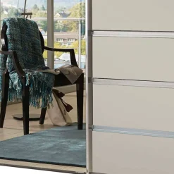 Schwebetüren-Kleiderschrank in Champagner - Nafissa