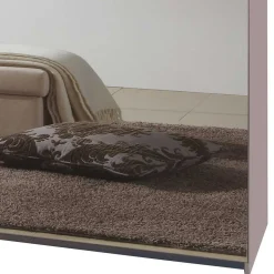 Schwebetürenkleiderschrank in Weiß mit Spiegel - Uvaiano