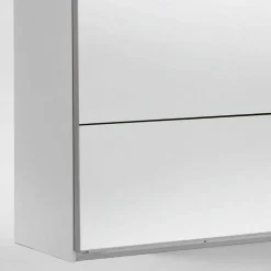 Schwebetürenschrank Carno mit Schwarzglas