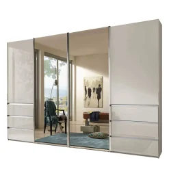 Schwebetürenschrank in Champagner - Grover