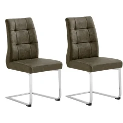 Schwingstühle in Braun - Badehma (2er Set)