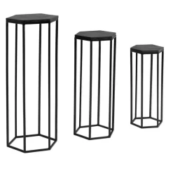 Sechseckige Beistelltische 3-Satz - Lombadossa (dreiteilig)