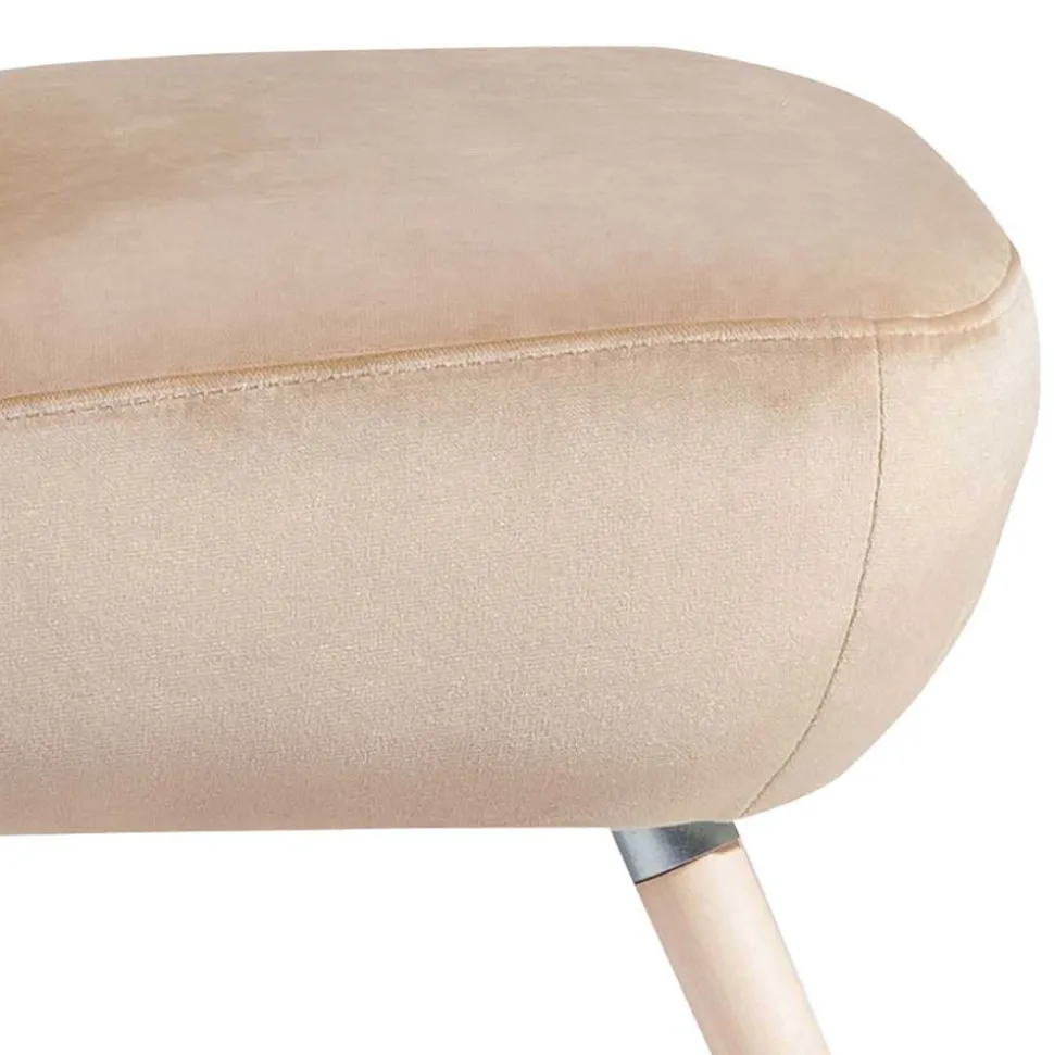 Sessel aus Samtvelours Beige - Modena