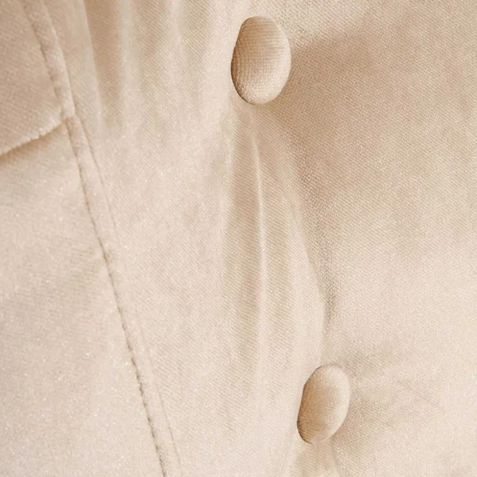 Sessel aus Samtvelours Beige - Modena