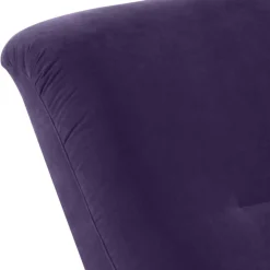 Sessel aus Velours in Violett - Cregorian