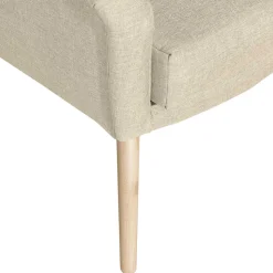 Sessel in Beige und Buche Natur - Vareika