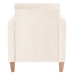 Sessel in Cremeweiß Samtvelours - Roger