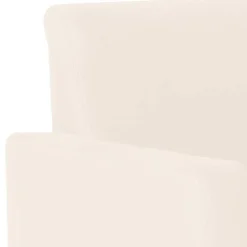 Sessel in Cremeweiß Samtvelours - Roger