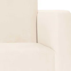 Sessel in Cremeweiß Samtvelours - Roger