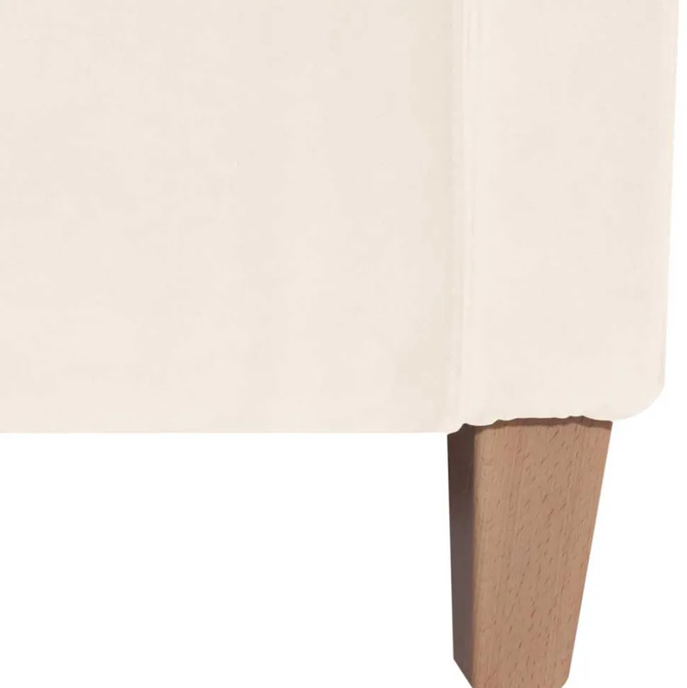 Sessel in Cremeweiß Samtvelours - Roger