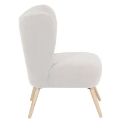 Sessel in Cremeweiß und Buche - Liane