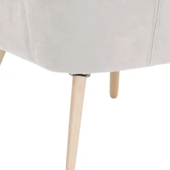 Sessel in Cremeweiß und Buche - Liane