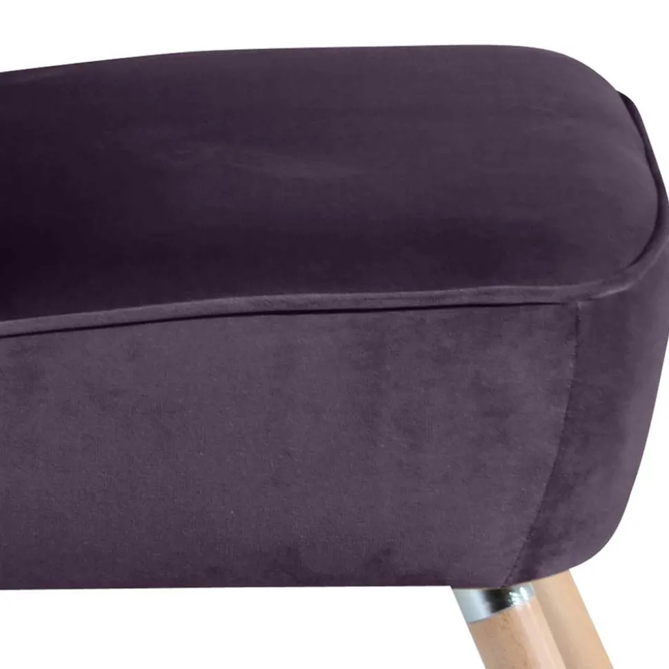 Sessel in Dunkellila und Buche Natur - Zunil