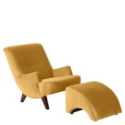 Sessel in Gelb und Nussbaum Braun - Nikaragva