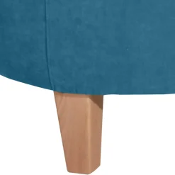 Sessel in Petrol Blau und Buche Natur - Kusmana