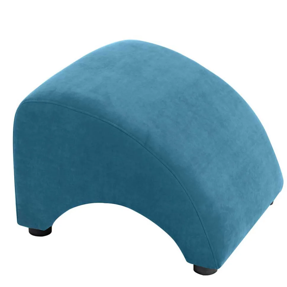 Sessel in Petrol Veloursbezug - Frunz